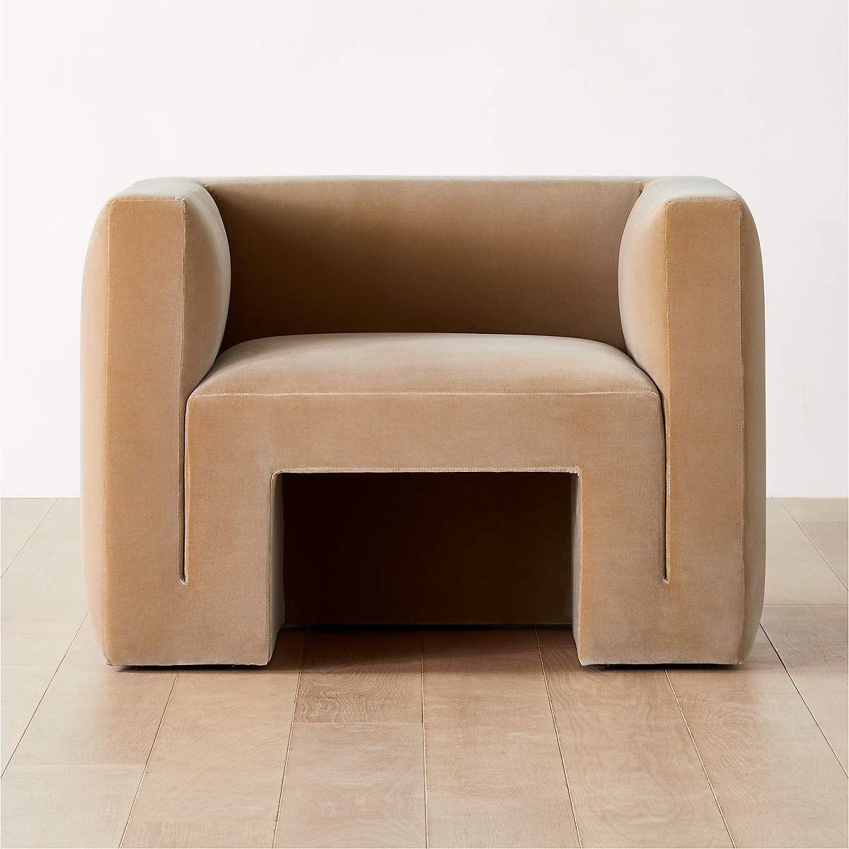 MATRA CAMEL VELVET LOUNGE CHAIR thumbnail 3