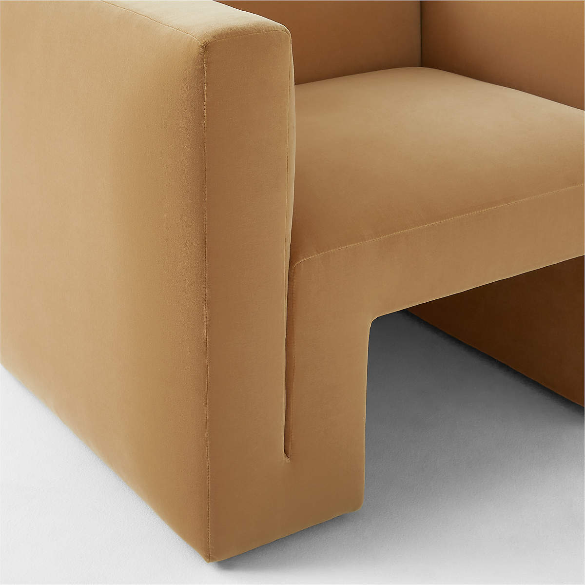 MATRA CAMEL VELVET LOUNGE CHAIR thumbnail 5