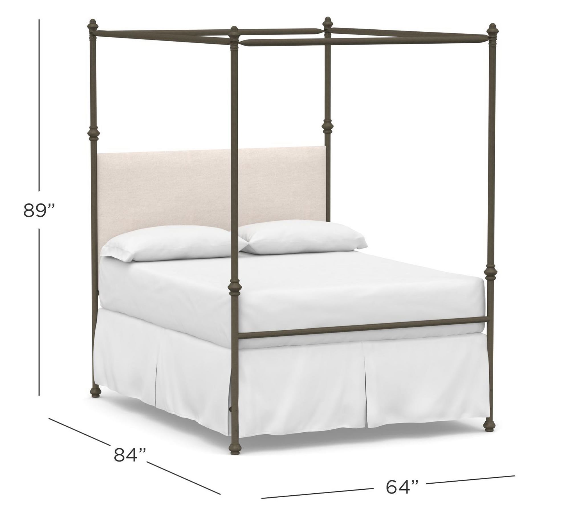 Antonia Metal Canopy Bed thumbnail 4