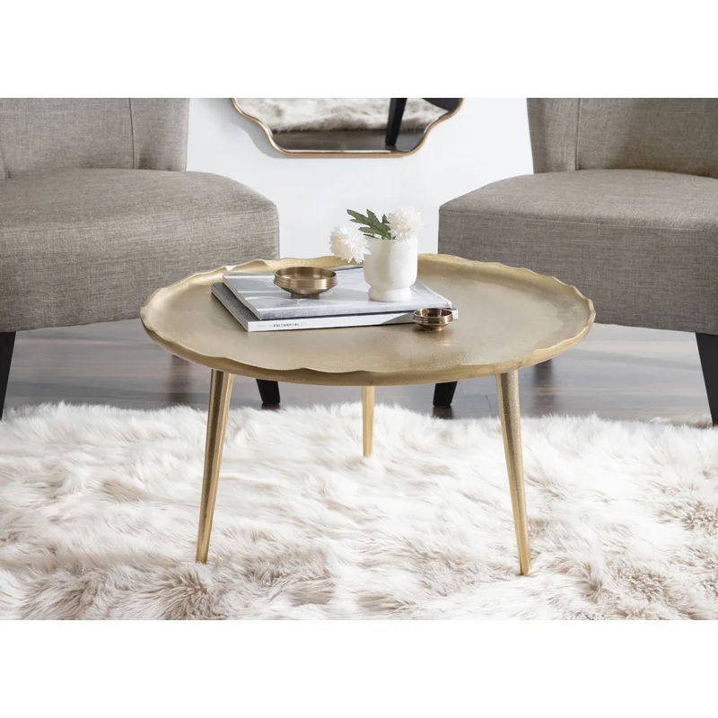 Meanna Aluminum 3 Legs Coffee Table thumbnail 2