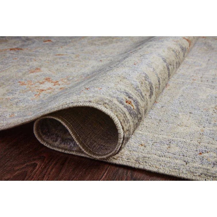 Rosemarie Oriental Area Rug in Oatmeal/Lavender thumbnail 2