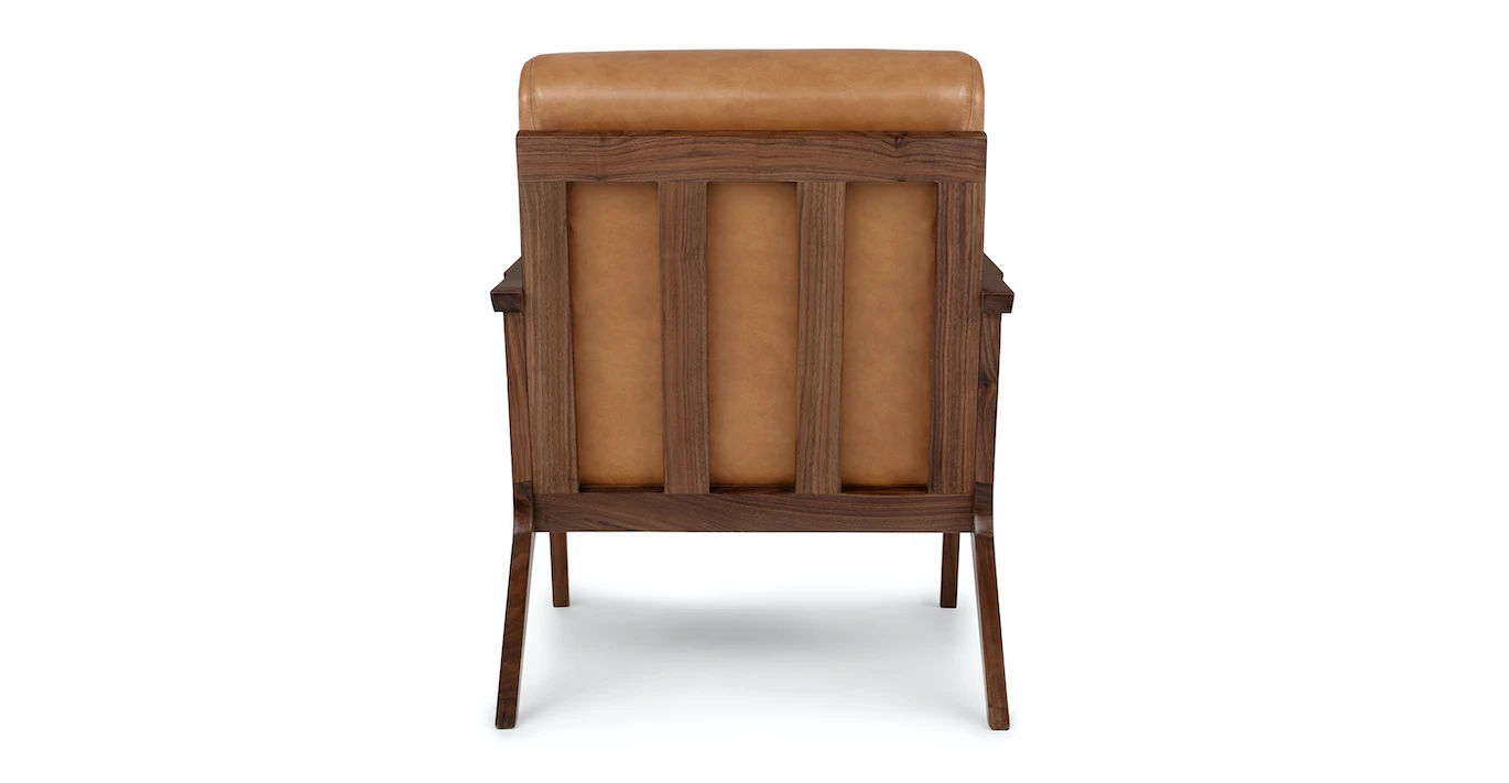 Otio Toscana Tan Walnut Lounge Chair thumbnail 3