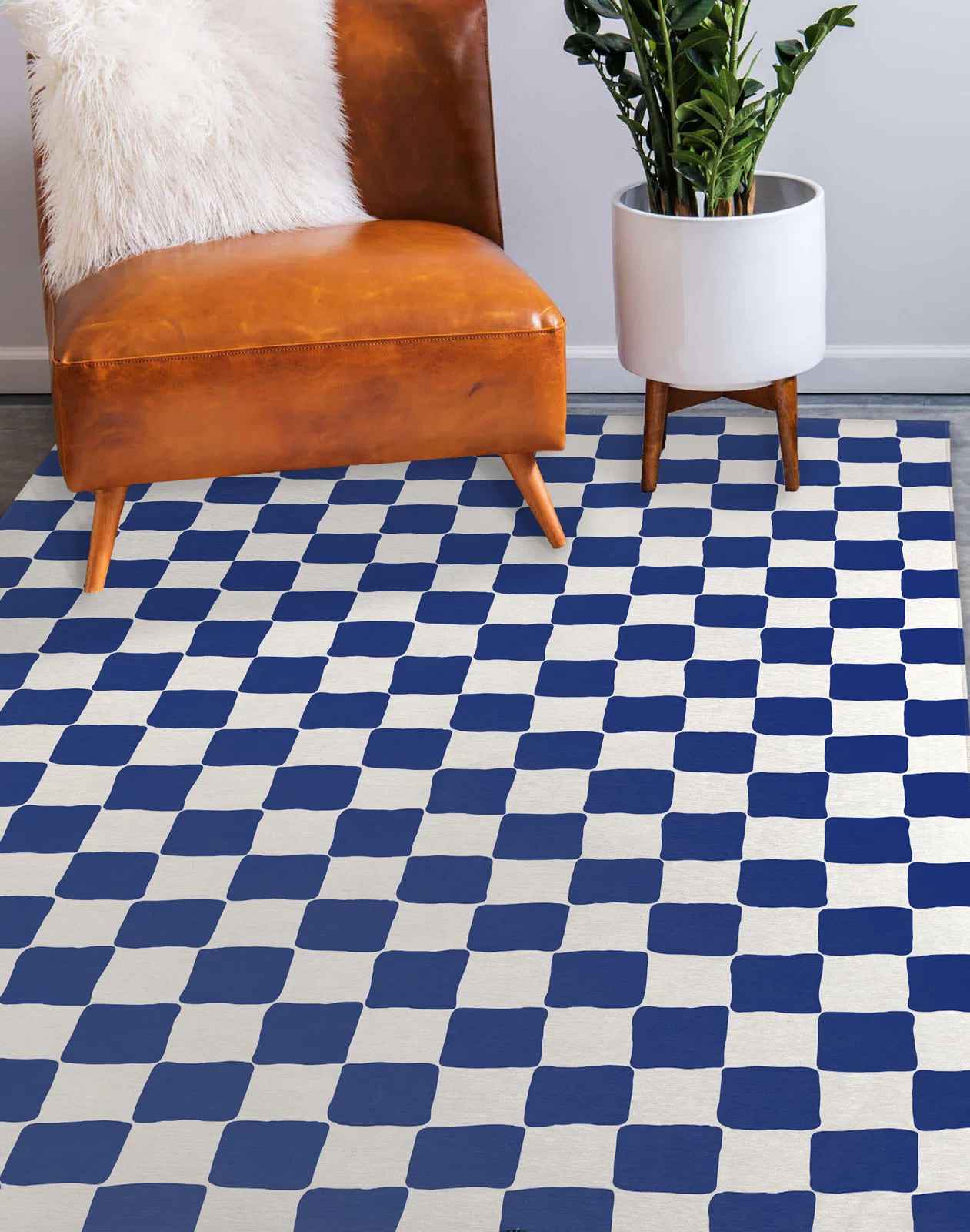 Eulas Checkered Area Rug -8'x10' thumbnail 3
