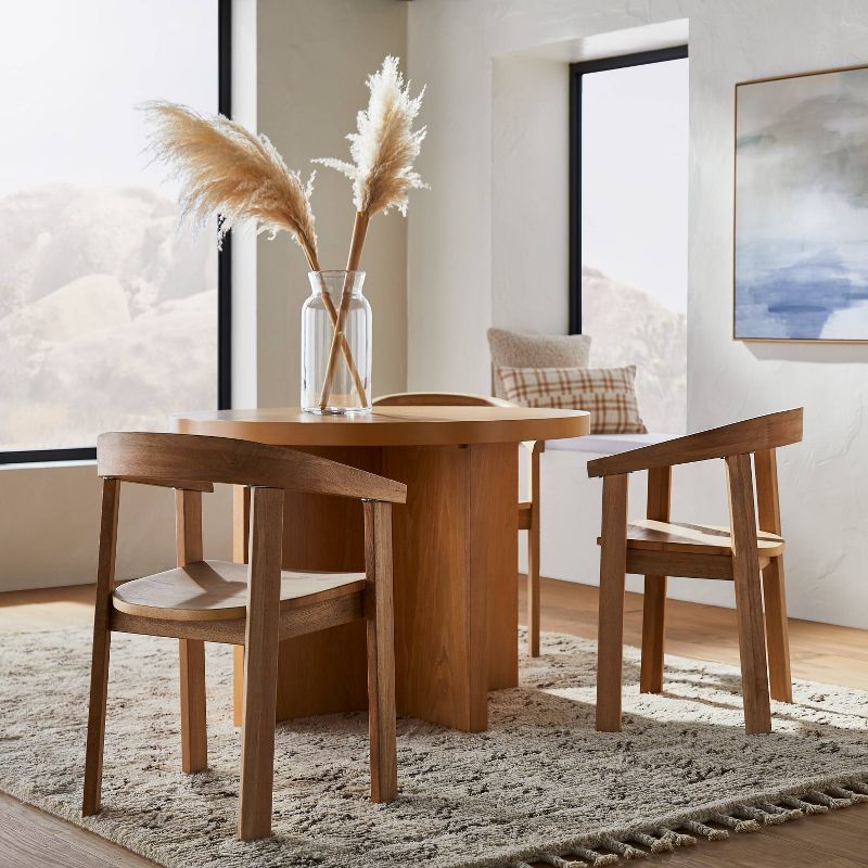 Terra Solid Wood Curved Back Dining Chair thumbnail 2