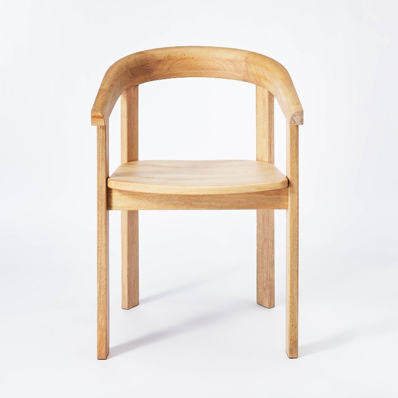 Terra Solid Wood Curved Back Dining Chair thumbnail 3