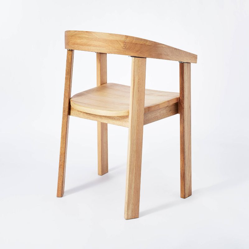 Terra Solid Wood Curved Back Dining Chair thumbnail 4
