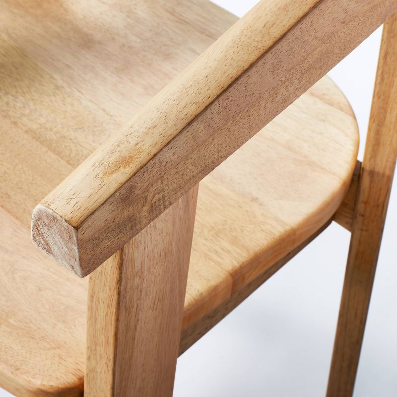 Terra Solid Wood Curved Back Dining Chair thumbnail 5