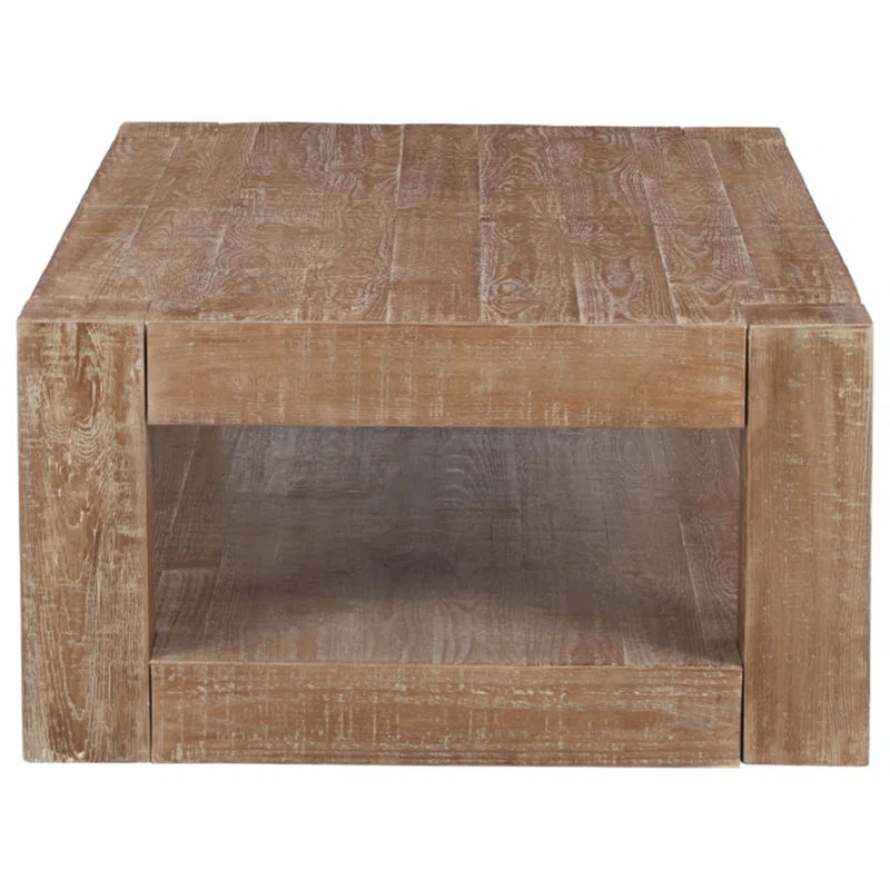 Waltleigh Solid Wood Floor Shelf Coffee Table thumbnail 4