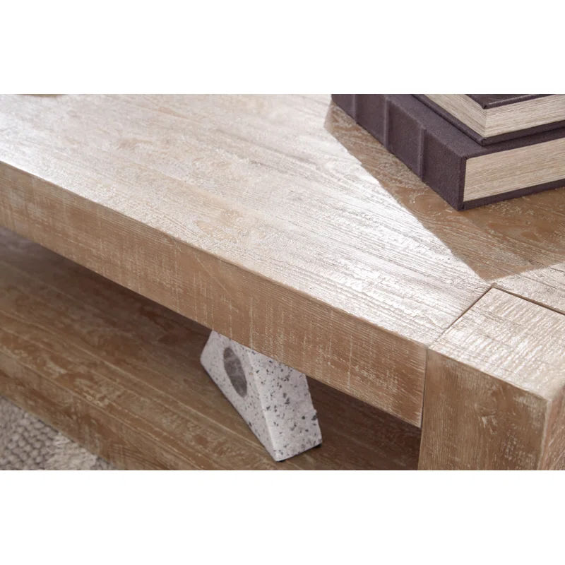 Waltleigh Solid Wood Floor Shelf Coffee Table thumbnail 6