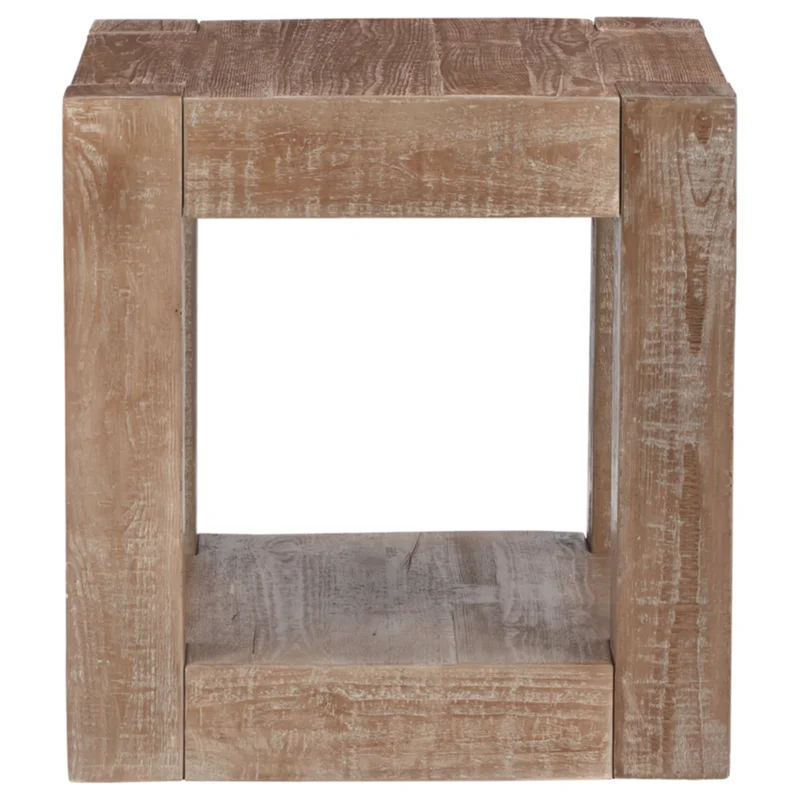 Waltleigh Tall Solid Wood Floor Shelf End Table thumbnail 3