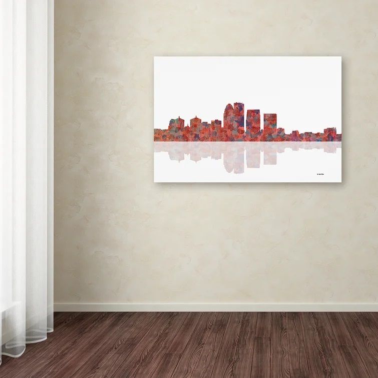 Louisville Kentucky Skyline Art on Canvas No Frame thumbnail 2