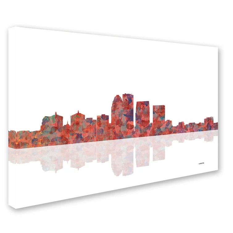 Louisville Kentucky Skyline Art on Canvas No Frame thumbnail 3