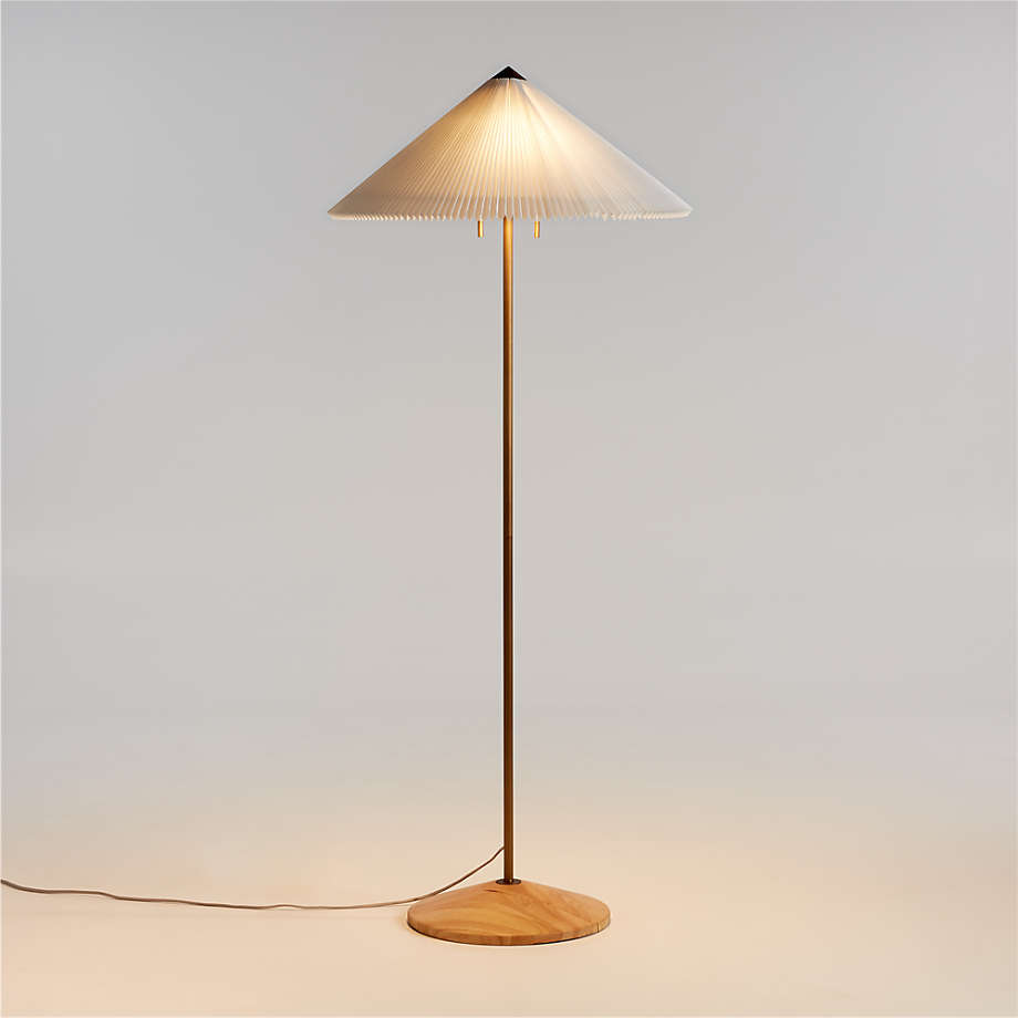 Flores Floor Lamp with Fluted Shade thumbnail 3