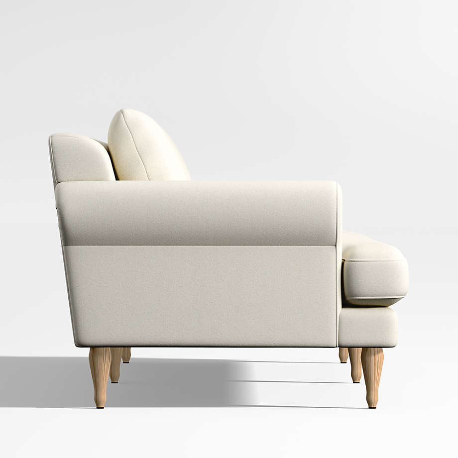 Timson White Roll-Arm Sofa thumbnail 3