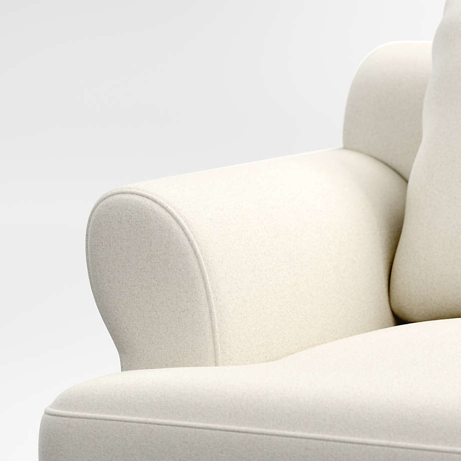 Timson White Roll-Arm Sofa thumbnail 5