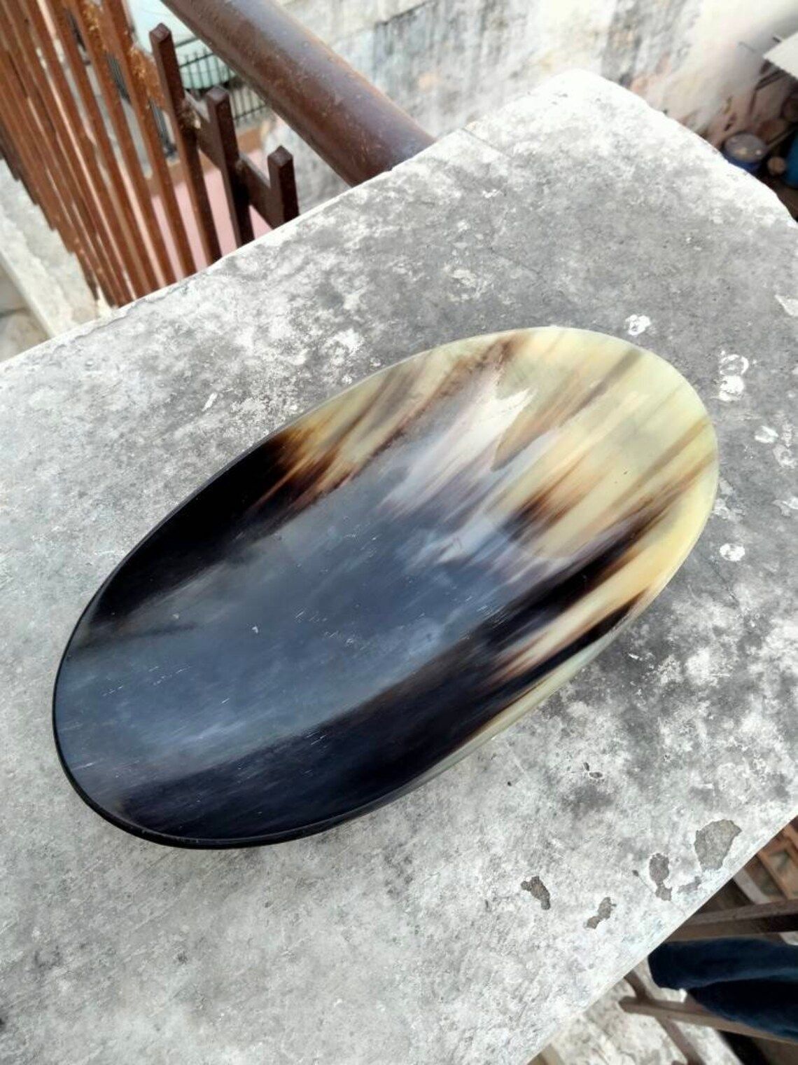 Buffalo horn made dryfruit dish tray thumbnail 3
