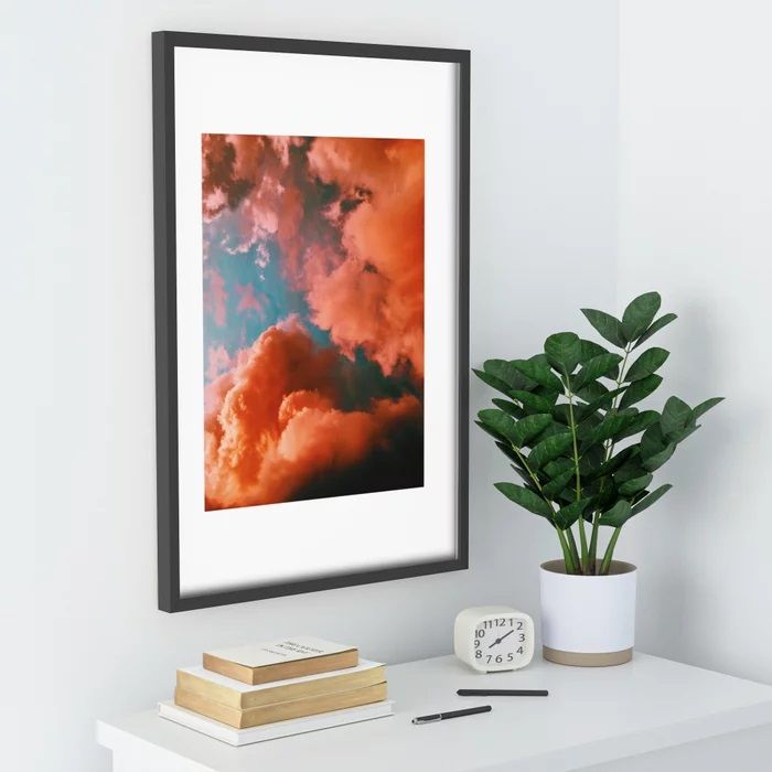 The Pink Clouds With Frame 24"x36" thumbnail 2