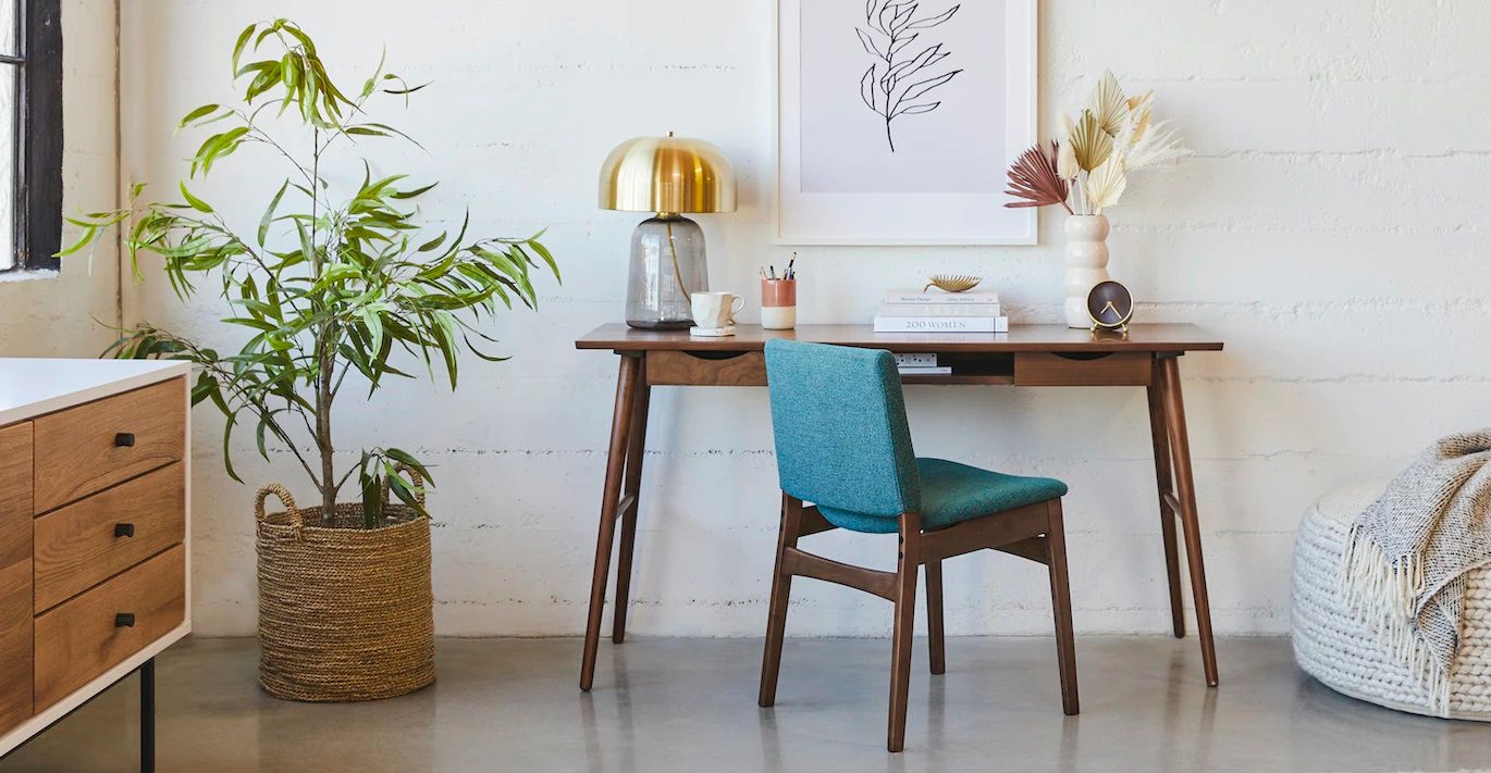 Nosh Andaman Blue Walnut Dining Chair thumbnail 2
