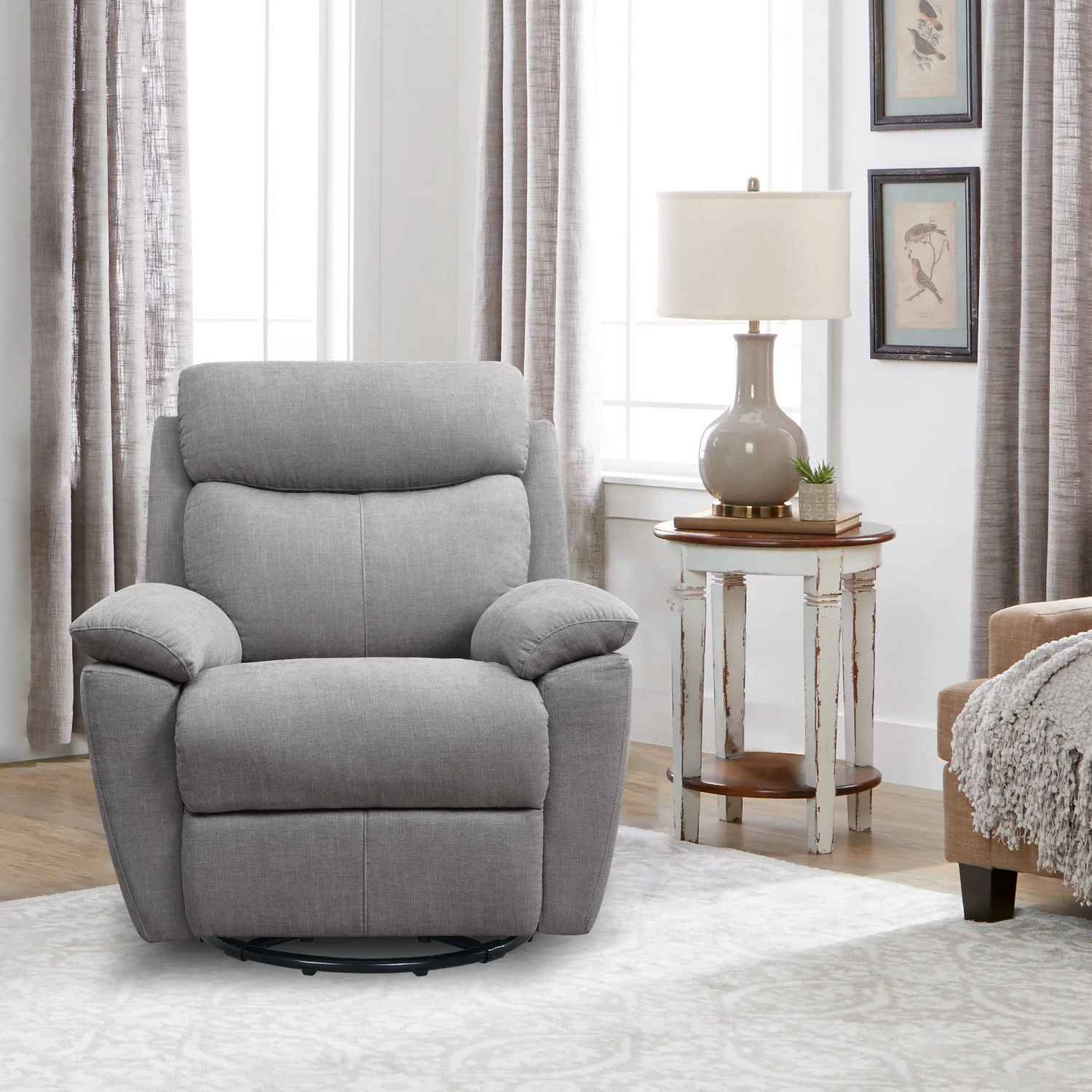 Kappa Upholstered Swivel Recliner thumbnail 10