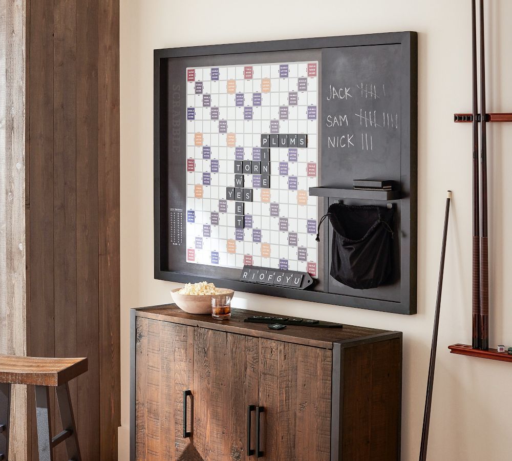 Oversized Wooden Scrabble Wall Game thumbnail 2