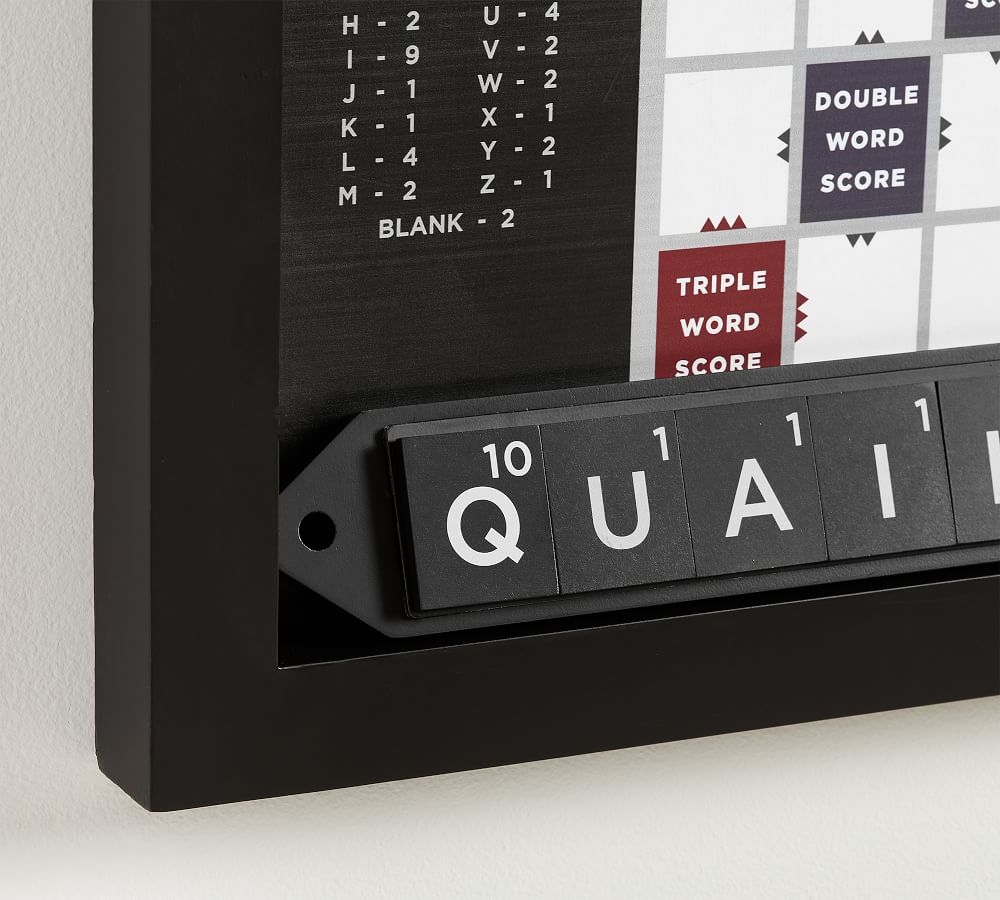 Oversized Wooden Scrabble Wall Game thumbnail 6