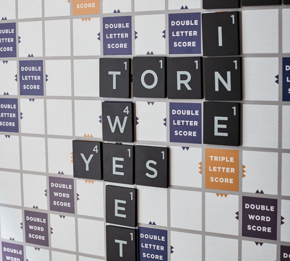 Oversized Wooden Scrabble Wall Game thumbnail 7