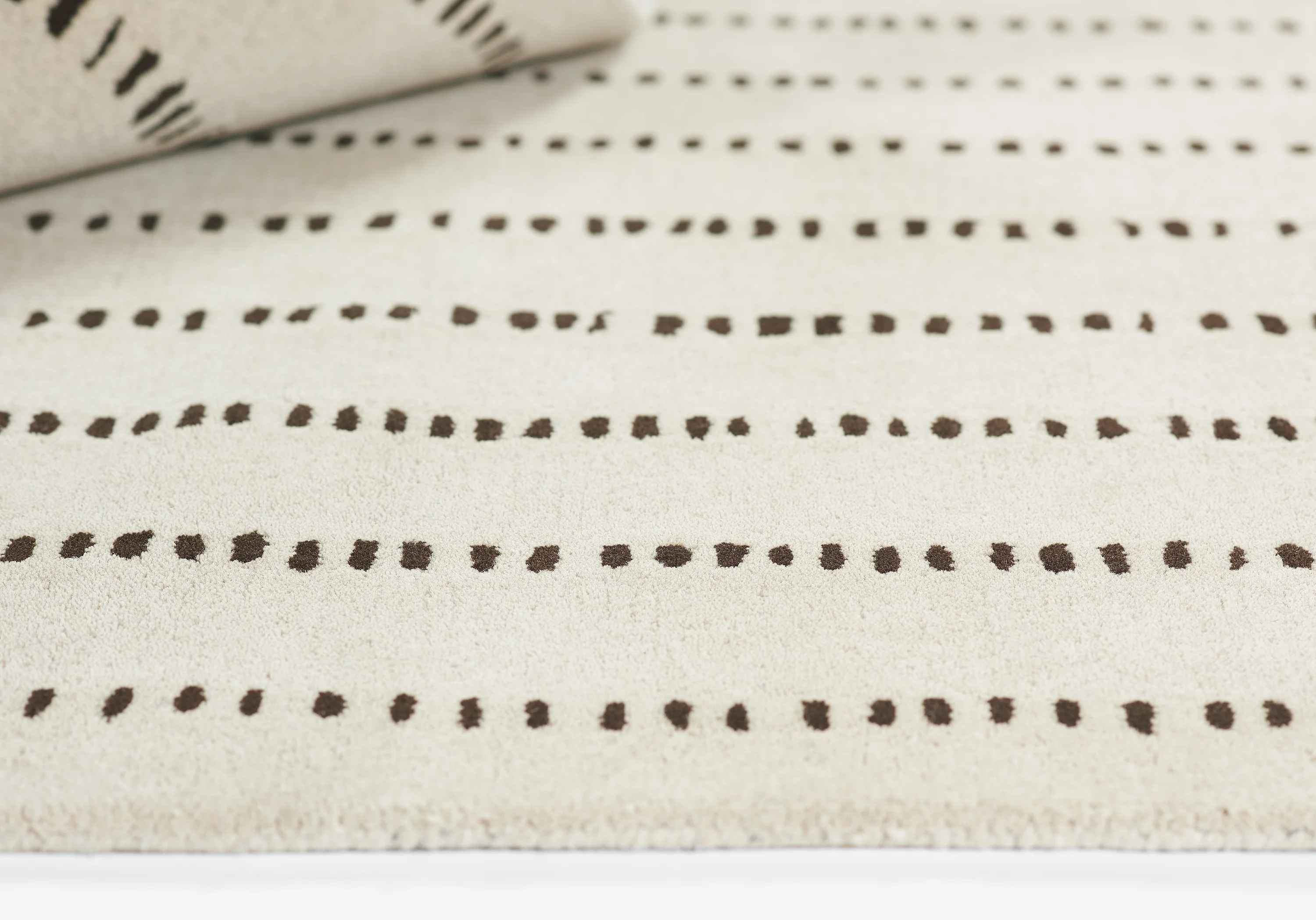 Austen Handmade Wool Beige Rug-9'x12' thumbnail 5