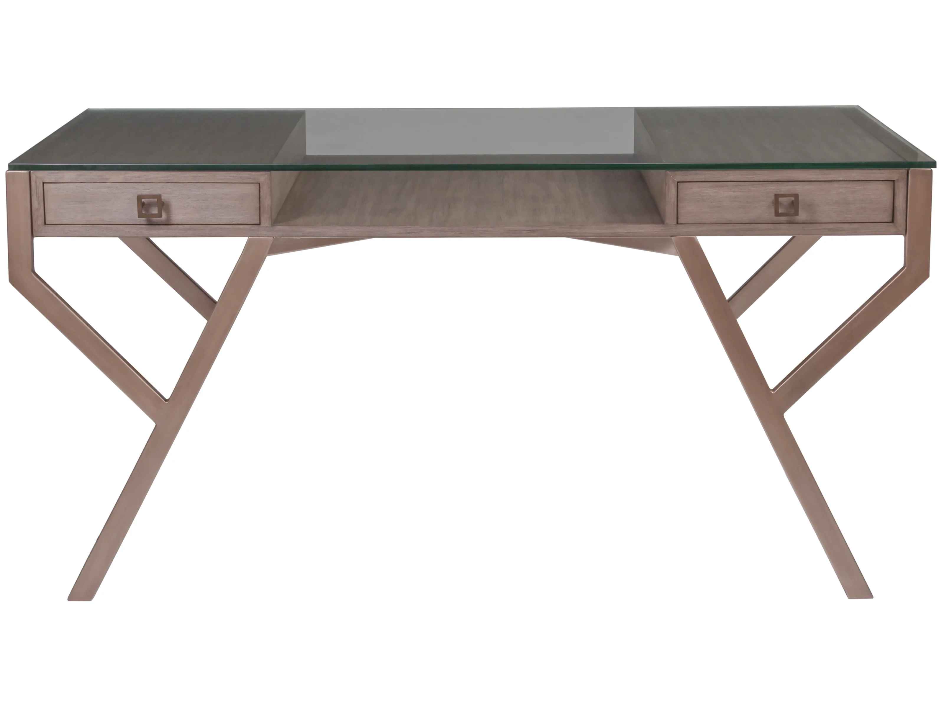 Cohesion Program Glass Rectangular Writing Desk thumbnail 3