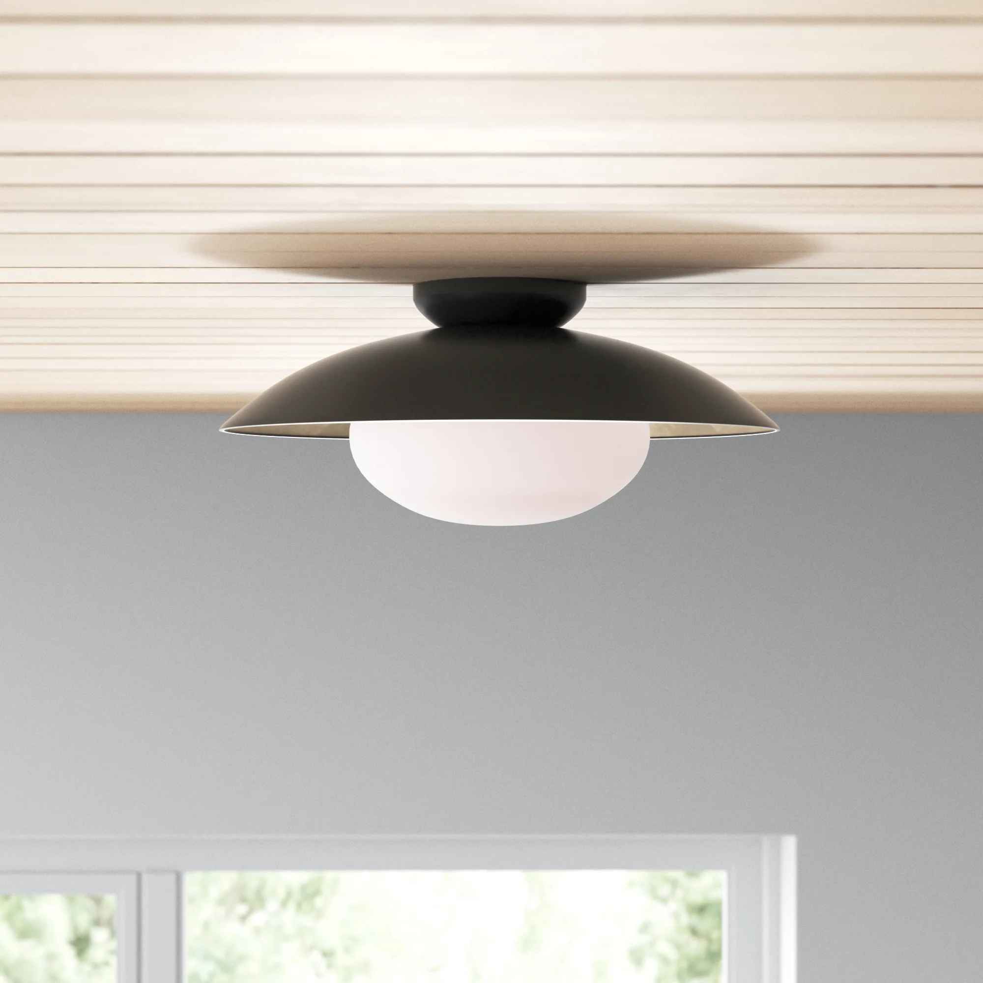 Jason Glass Flush Mount thumbnail 3