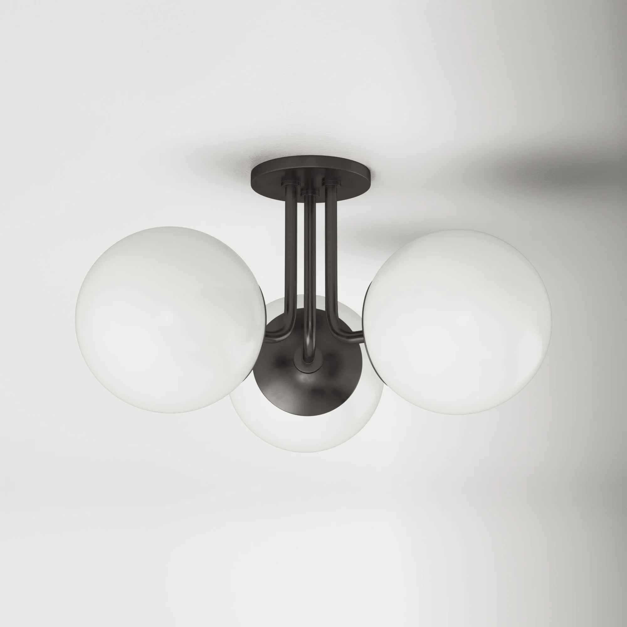 Luna Glass Semi Flush Mount thumbnail 5