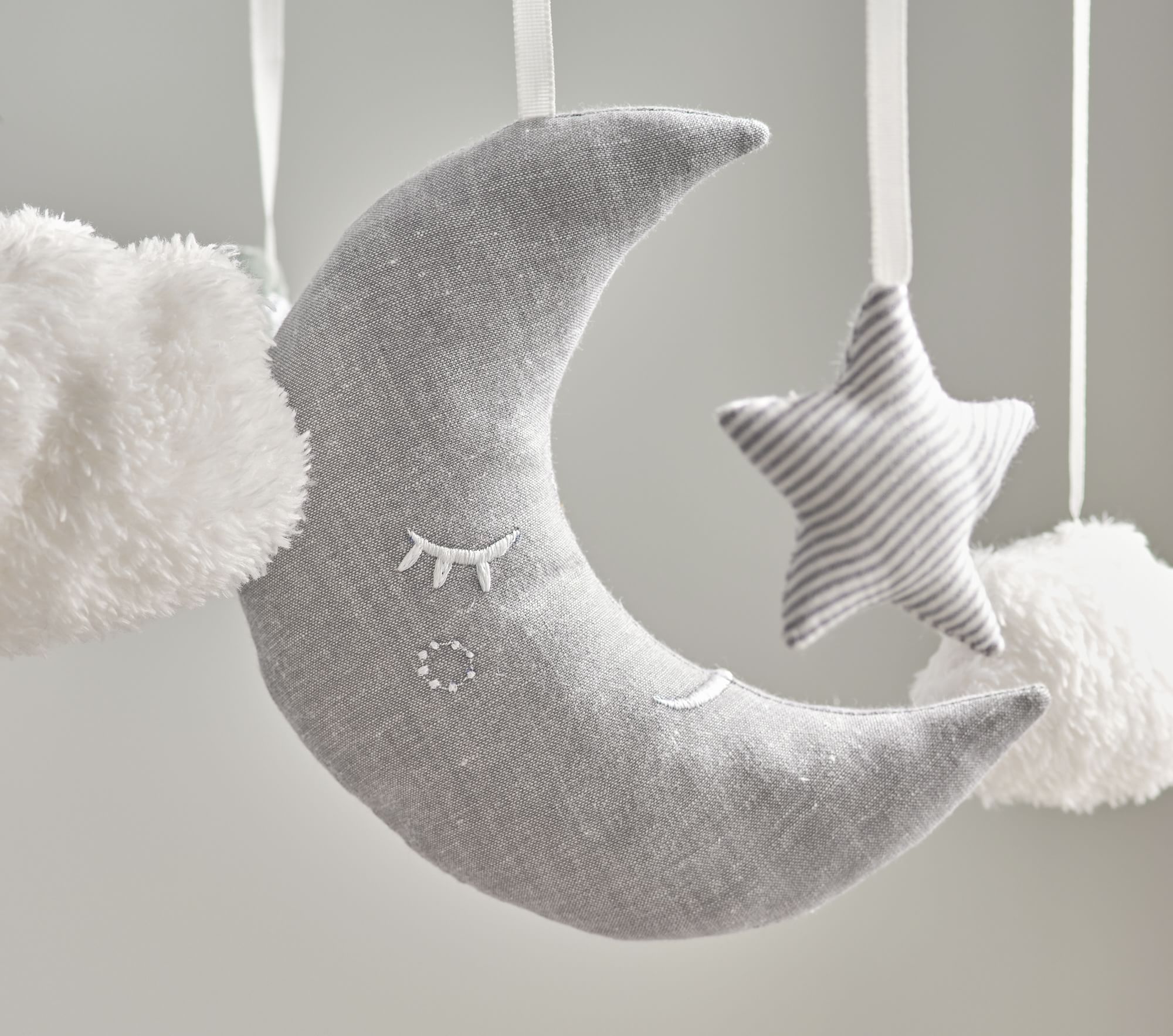 Skye Moon & Stars Musical Baby Crib Mobile thumbnail 2