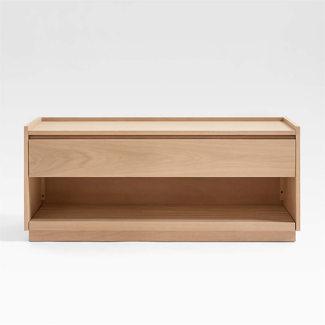 Batten White Oak Storage Bench thumbnail 3