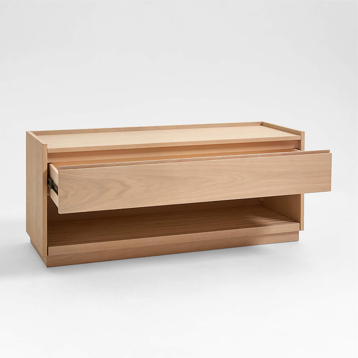 Batten White Oak Storage Bench thumbnail 5