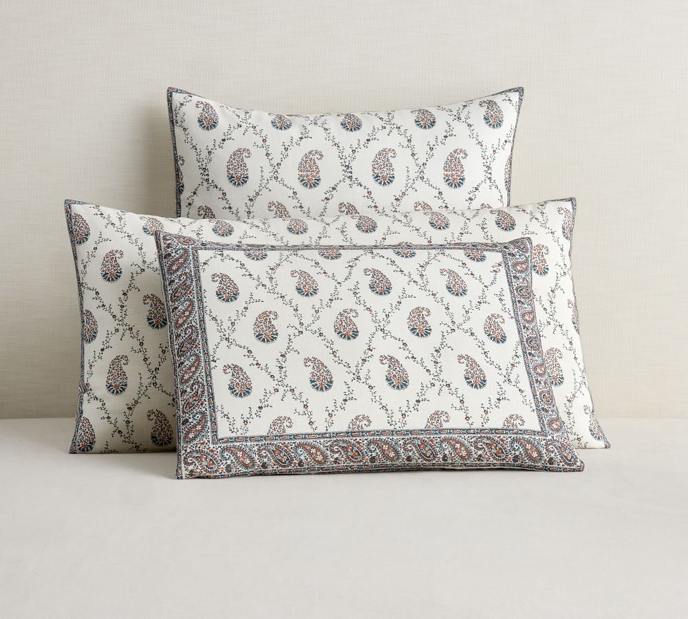 Quinn Paisley Linen Cotton Sham-King thumbnail 2