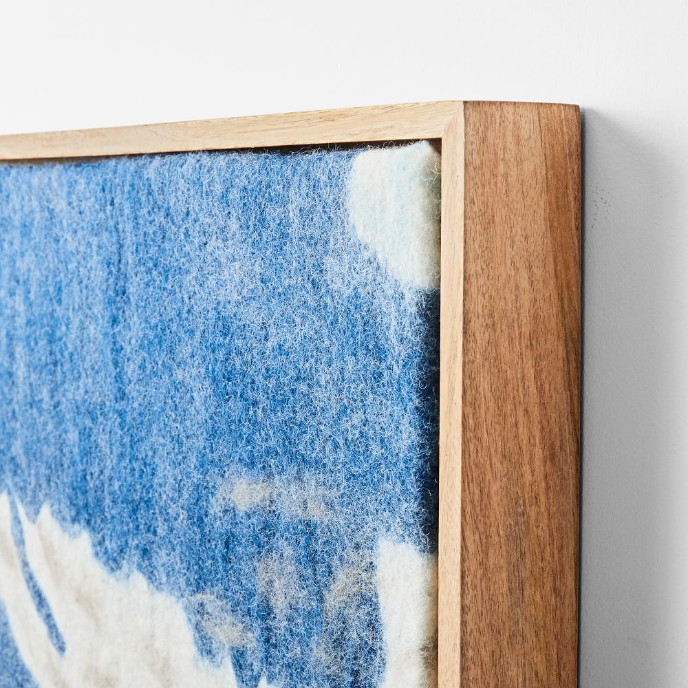 Pure Felt Wall Art River with Frame-43"x33" thumbnail 4