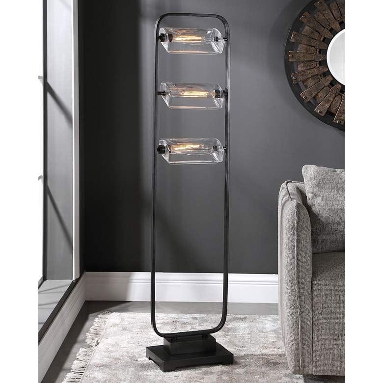 Uttermost Pilato Dark Oil-Rubbed Bronze 3-Light Floor Lamp thumbnail 2