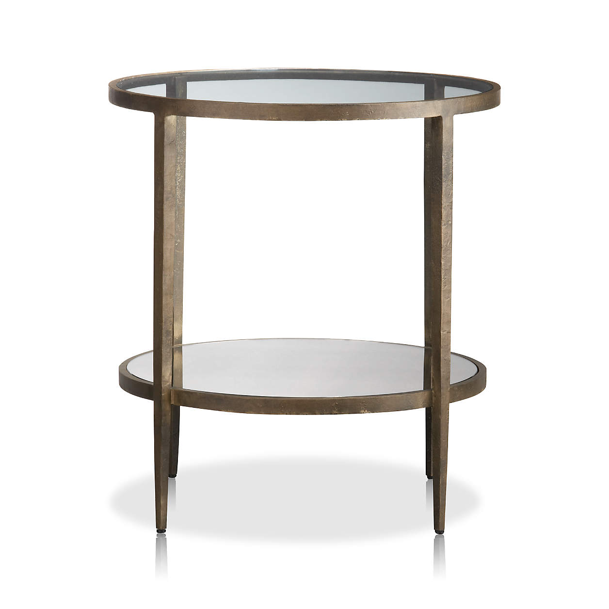 Clairemont Round Side Table with Shelf thumbnail 3