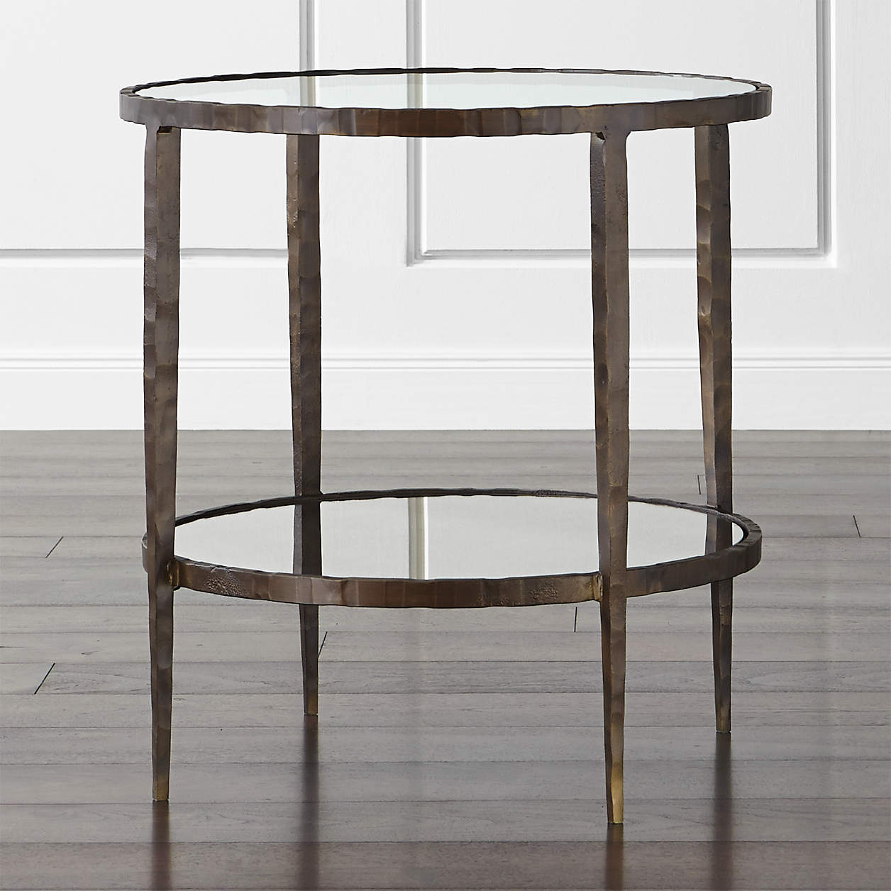 Clairemont Round Side Table with Shelf thumbnail 4