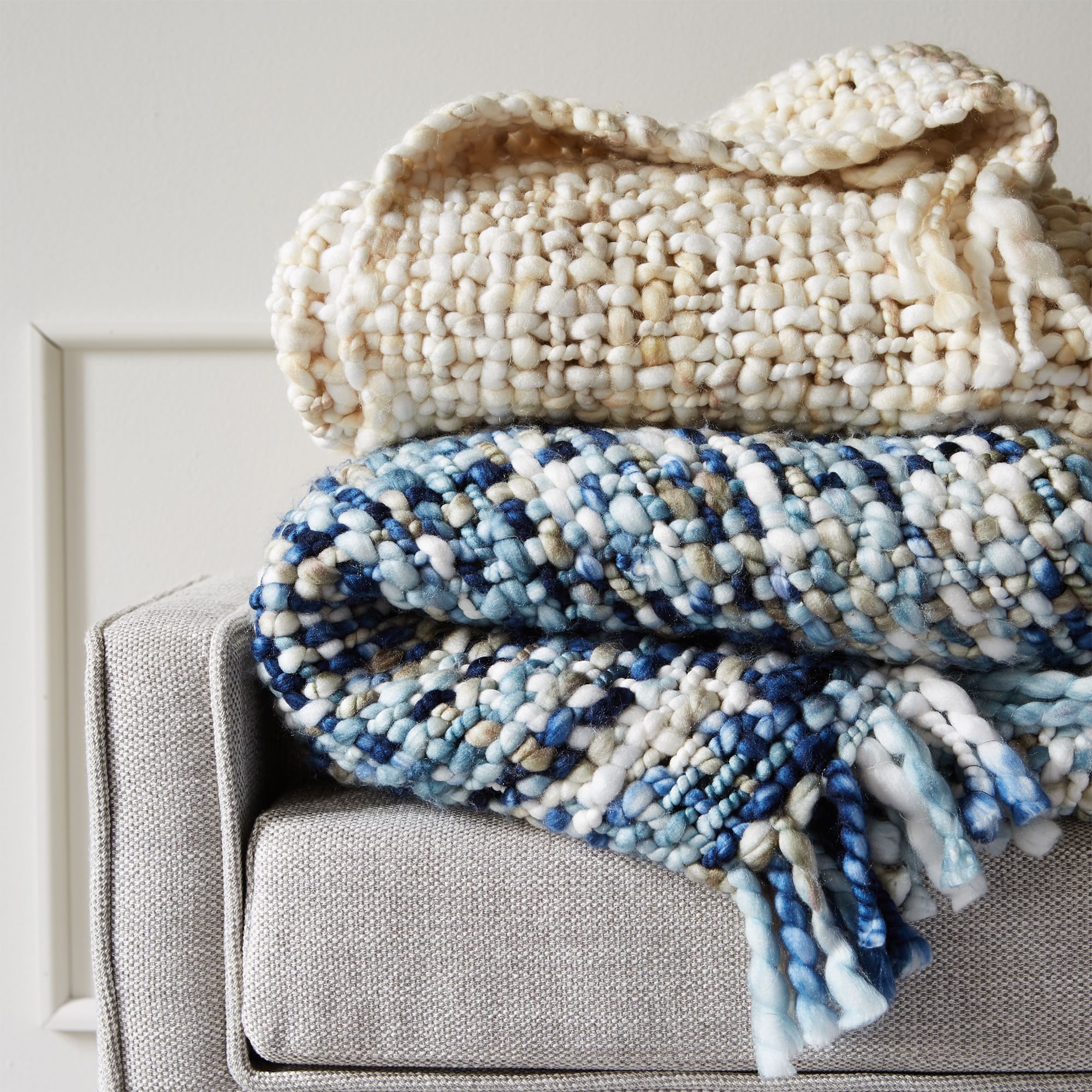 Marled Basketweave Throw thumbnail 4