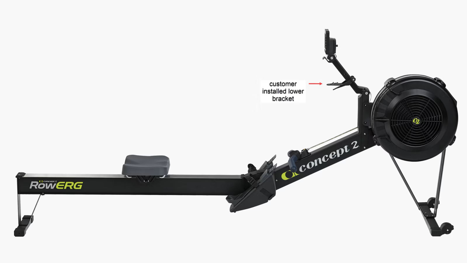 Black Concept 2 Rowerg Rower thumbnail 2