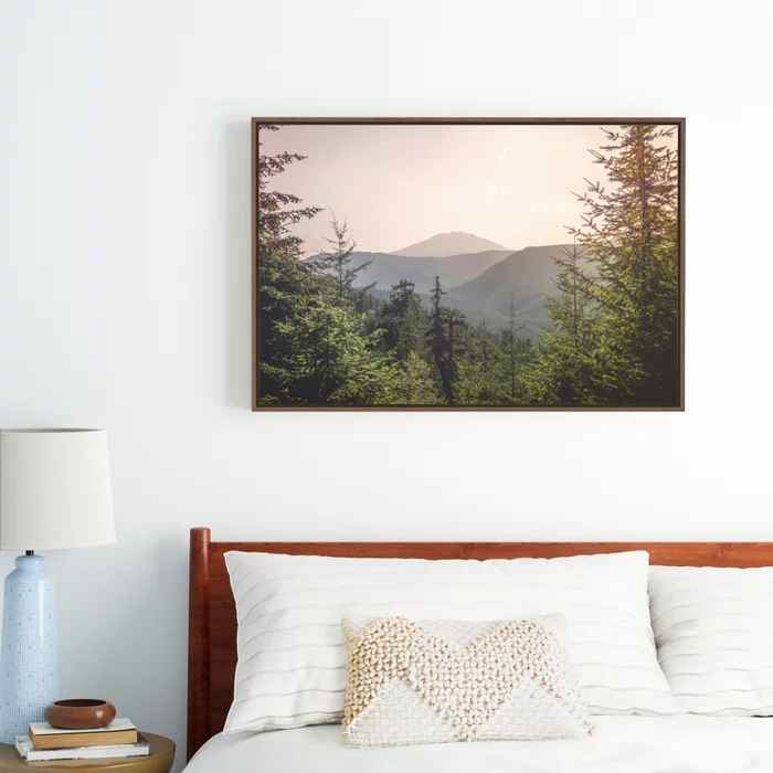 Forest Mountain Wanderlust III Nature Photography with Frame-36"x24" thumbnail 2