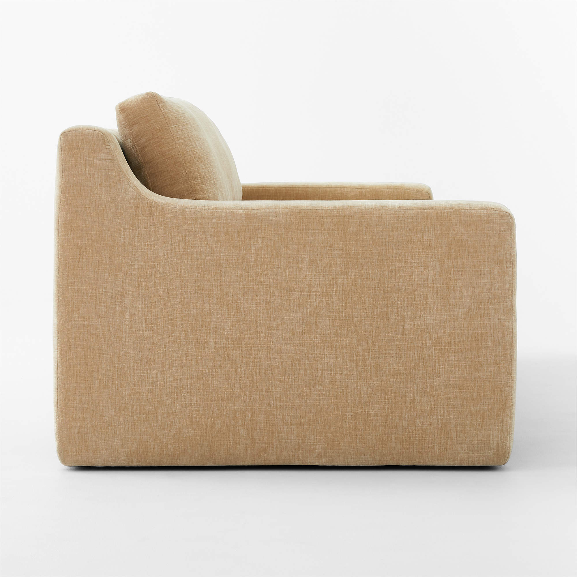 Durant Wheat Velvet Sofa thumbnail 4