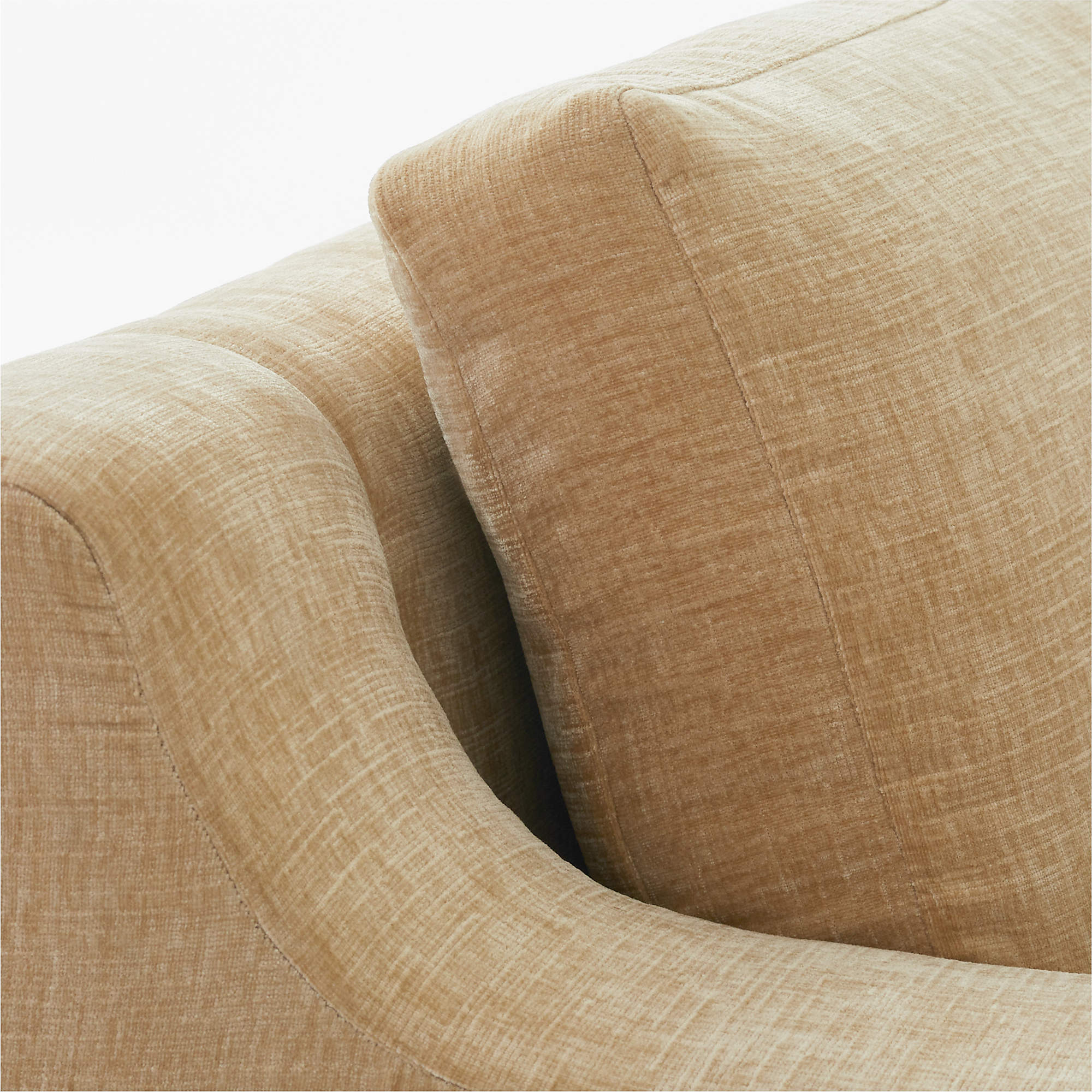 Durant Wheat Velvet Sofa thumbnail 7