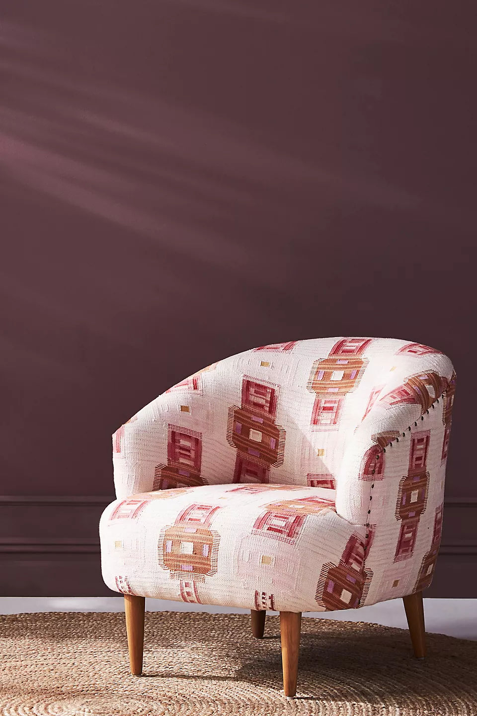 Rug-Printed Simon Accent Chair thumbnail 4