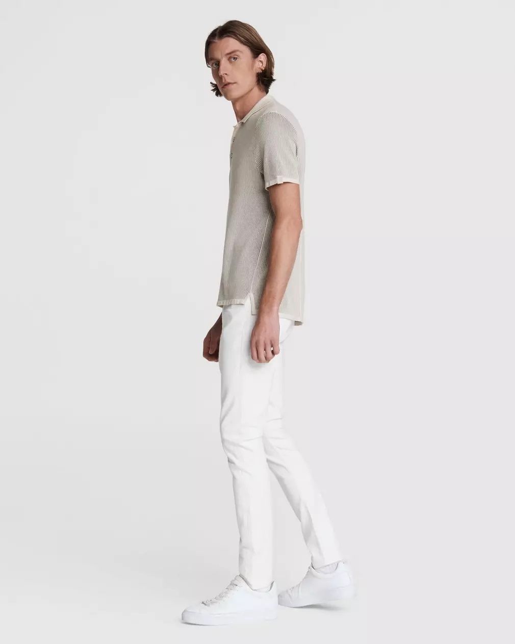 Harvey Cotton Knit Polo thumbnail 4