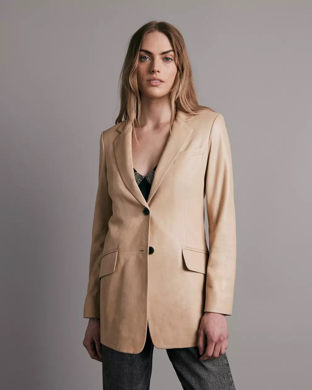 Charles Leather Blazer thumbnail 3