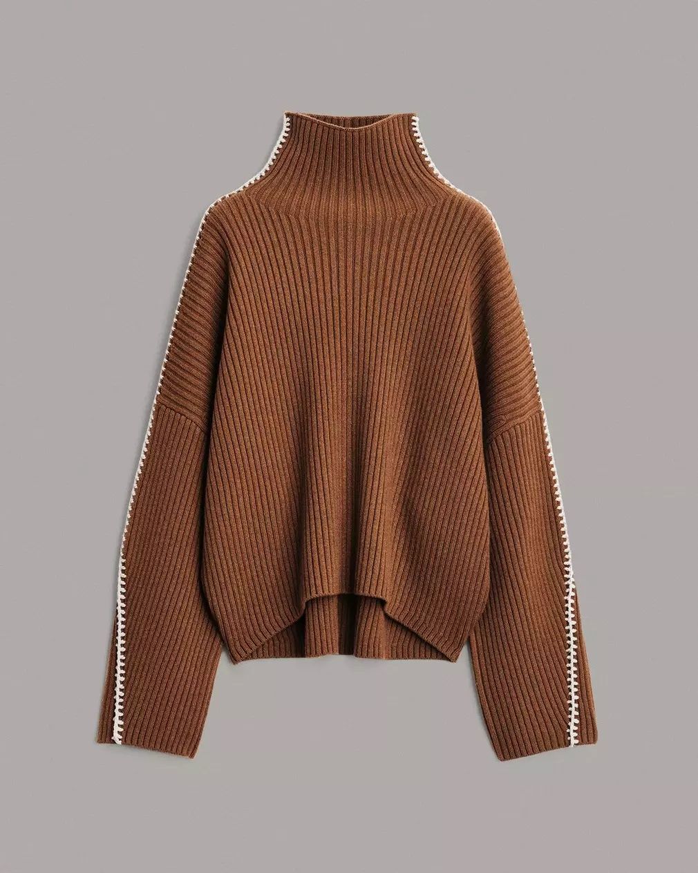 Ingrid Wool Ribbed Turtleneck thumbnail 2