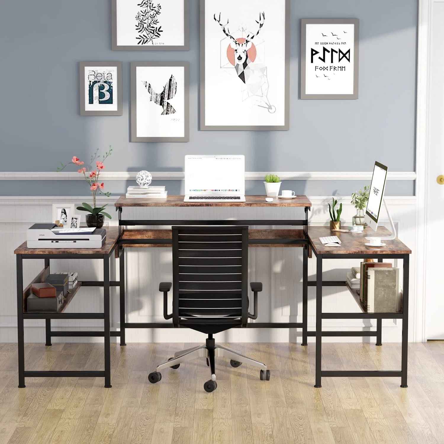 Height Adjustable U-Shape Desk thumbnail 2