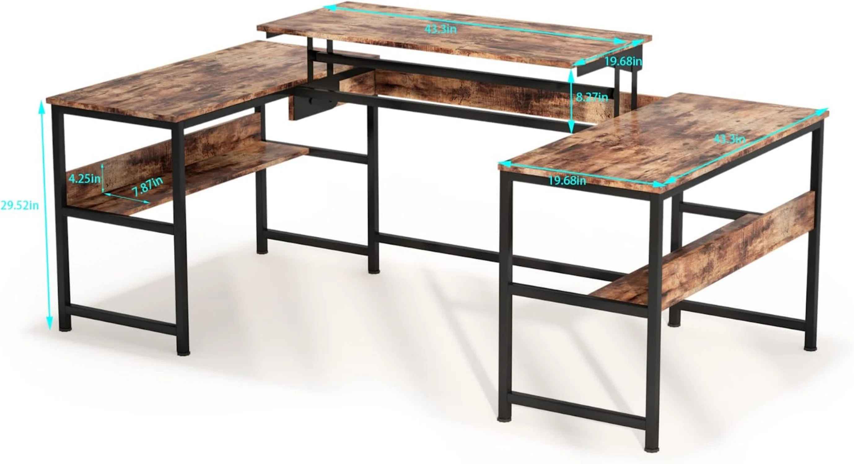 Height Adjustable U-Shape Desk thumbnail 4