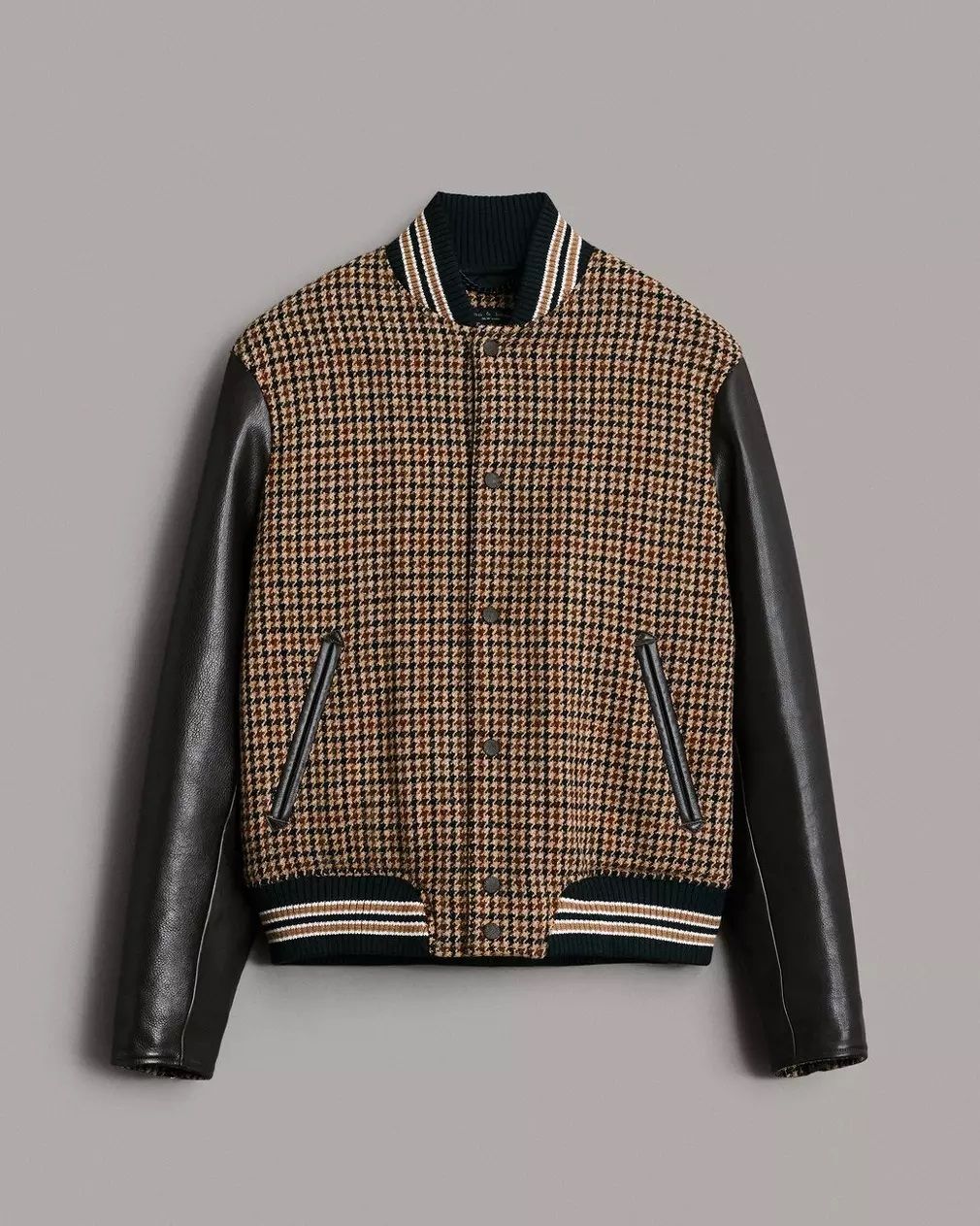 Varsity Houndstooth Wool Jacket thumbnail 2